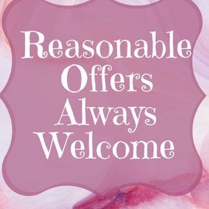 Reasonable offers accepted